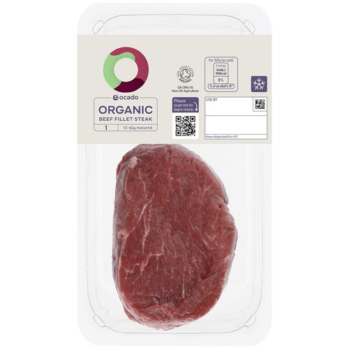 Ocado Organic 1 Beef Fillet Steak