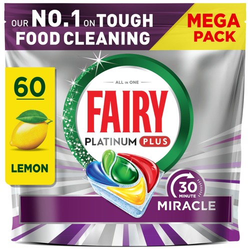 Fairy 30 Minute Miracle Dishwasher Tablets 60ct