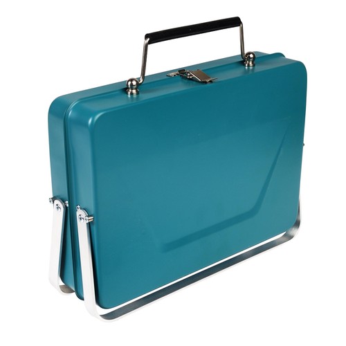 Rex London Portable Suitcase BBQ Petrol Blue