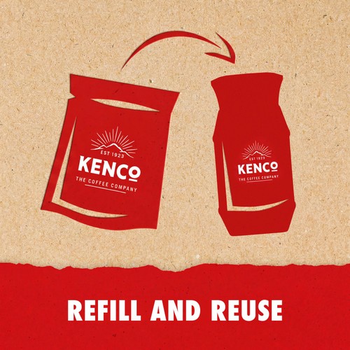 Kenco Decaff Instant Coffee Paper Refill