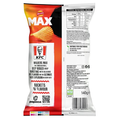 Walkers Max KFC Zinger
