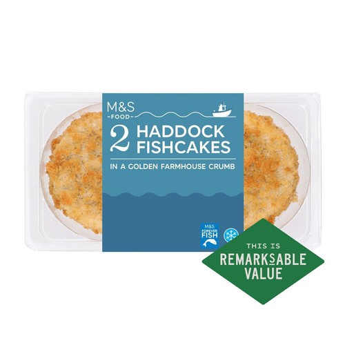M&S 2 Haddock Fillet Fishcakes