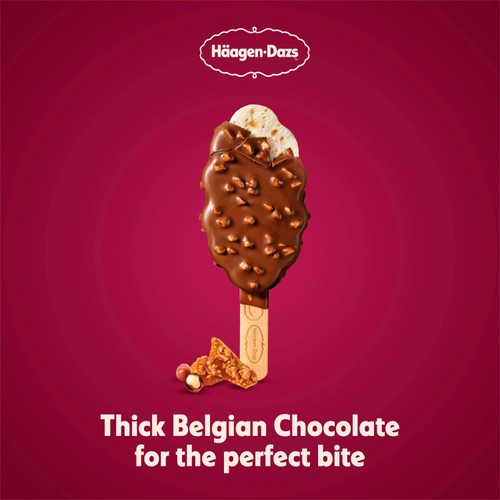 Haagen-Dazs Macadamia Nut Brittle Ice Cream Sticks