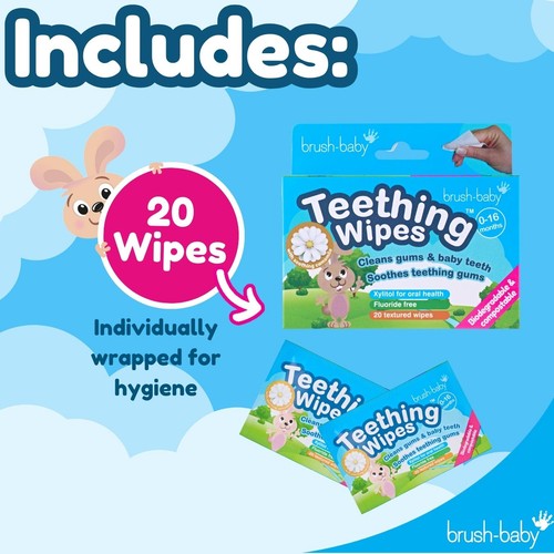 Brush-Baby Teething Wipes