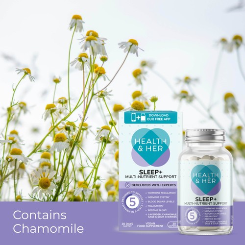 Health & Her Sleep+ Multinutrient Support Supplement Capsules 