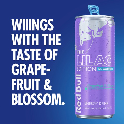 Red Bull Sugar Free Lilac Edition Grapefruit and Blossom