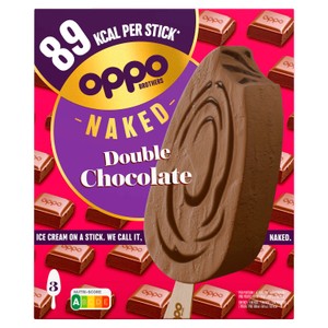 Oppo Naked Double Chocolate Low Calorie Ice Cream Sticks