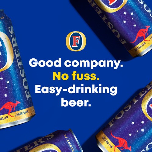 Foster's Lager Beer Cans