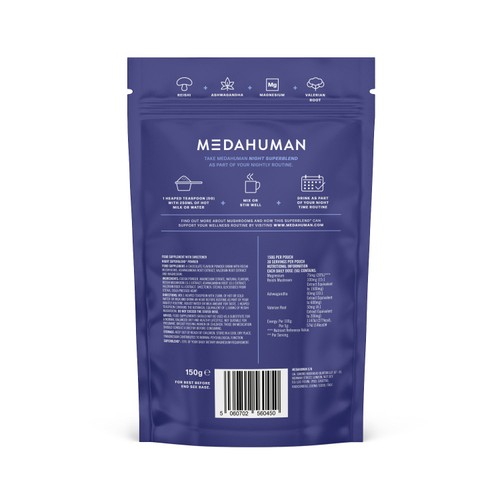Medahuman Night Mushroom Superblend Powder