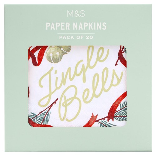 M&S PAPER NAPKINS BELLS