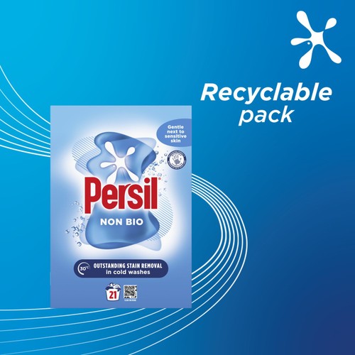 Persil Fabric Cleaning Washing Powder Non Bio 21 Wash 