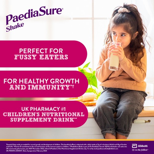 PaediaSure Shake, Vanilla Nutritional Supplement Powder, 1-10 Yrs