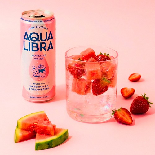 Aqua Libra Watermelon & Strawberry Sparkling Water