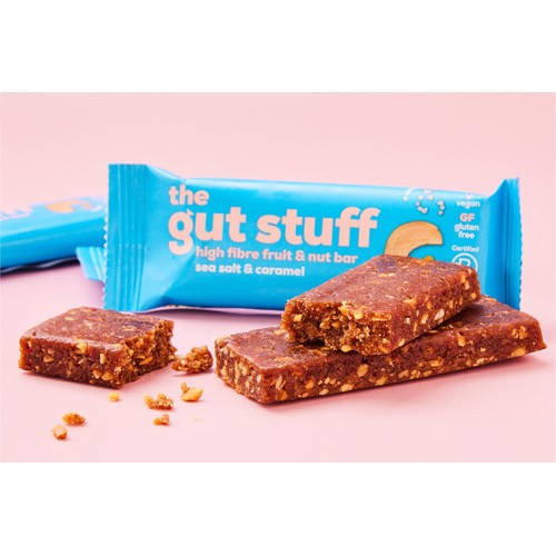 The Gut Stuff Sea Salt & Caramel High Fibre Fruit & Nut Box of Bars