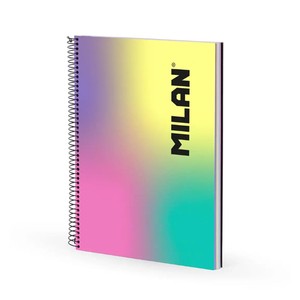 Milan Sunset A4 Spiral Notebook, 120 ruled F&M sheets