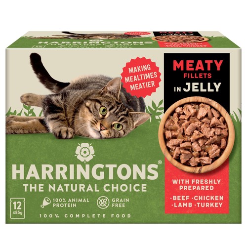 Harringtons Adult Wet Cat Food Meat in Jelly Multipack