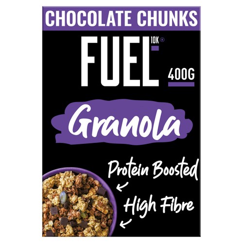 FUEL 10K Chocolate Chunks Protein Granola Breakfast Cereal