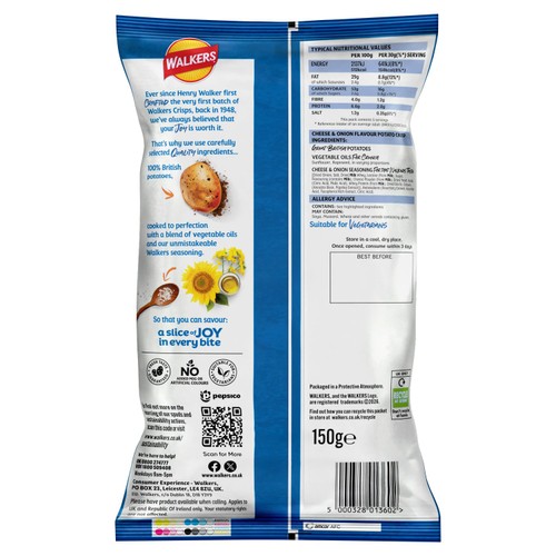 Walkers Cheese & Onion Sharing Bag Crisps