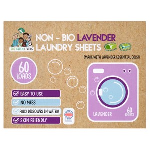 Eco Green Living Non-Bio Laundry Sheet Lavender