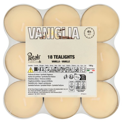 Price's Candles Petali Vanilla Tealights