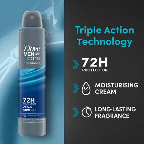 Dove Men+Care Advanced Antiperspirant Deodorant Clean Comfort