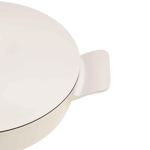 M&S Cast Aluminium 4.5L Casserole Dish One Size Ivory