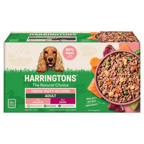 Harringtons Adult Grain Free Wet Dog Food Tray, Tasty