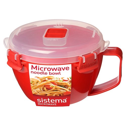 Sistema Microwave Noodle Bowl Food Container with Steam Vent 940ml
