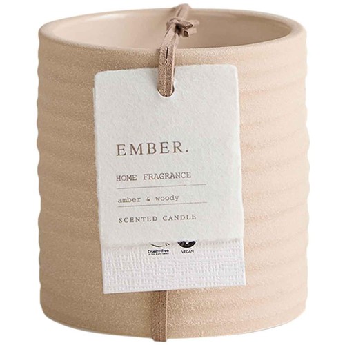 M&S Ember Ceramic Candle, Neutral