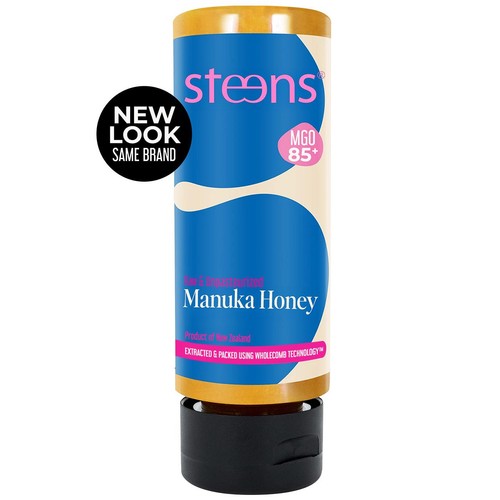 Steens MGO 85 Raw Multi Manuka Honey Squeezy