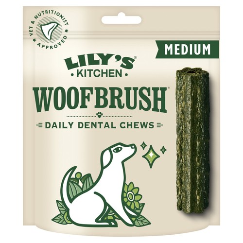 Lily's Kitchen Woofbrush Natural Daily Dental Chew Medium Dog Multipack