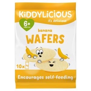 Kiddylicious Banana Wafers 6+ Months 10 x 4g (40g)