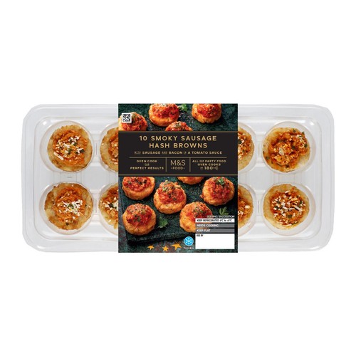M&S 10 Smoky Sausage Hash Browns