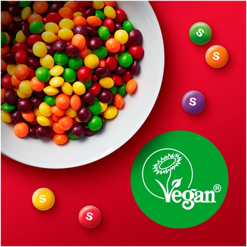 Skittles Vegan Chewy Sweets Fruit Flavoured Funsize Bags