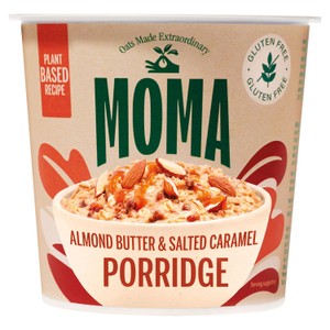 MOMA  Gluten Free Almond Butter & Salted Caramel Jumbo Oat Porridge Pot 