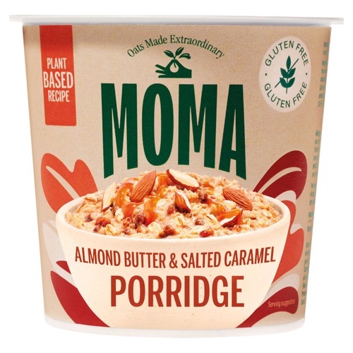 MOMA  Gluten Free Almond Butter & Salted Caramel Jumbo Oat Porridge Pot 