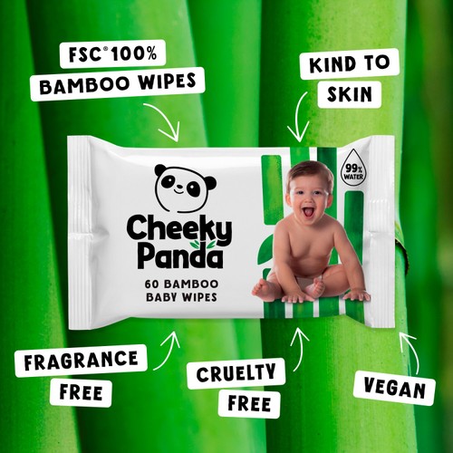 Cheeky Panda Bamboo Baby Wipes Multi Pack
