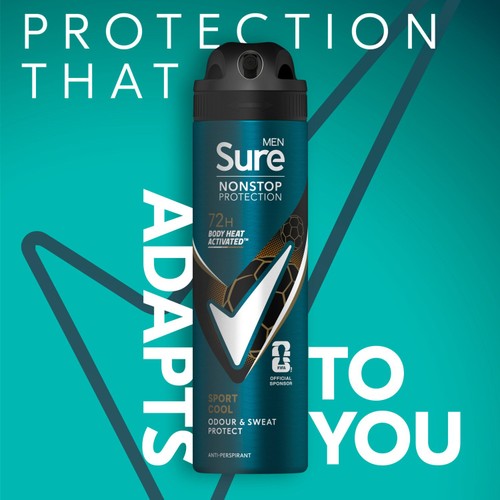 Sure Men 72hr Nonstop Protection Sport Cool Antiperspirant Deodorant 