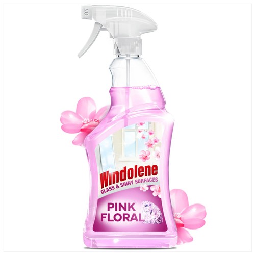 Windolene Diamond Shine Glass & Shiny Surfaces Pink Floral