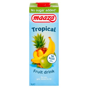 Maaza Tropical No Added Sugar 1ltr