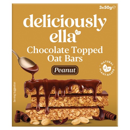 Deliciously Ella Peanut Chocolate Topped Oat Bar Multipack