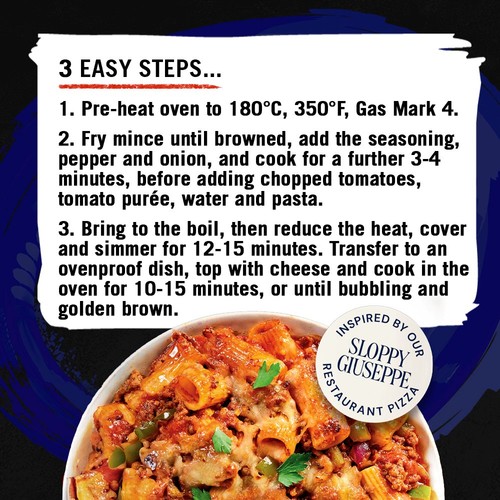Schwartz x Pizza Express Spicy Beef & Pepper Pasta Bake Recipe Mix
