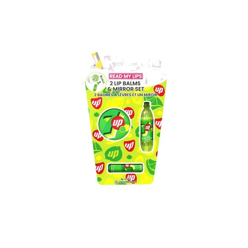 Read My Lips 7Up 3 Piece Lip Balm & Mirror Set