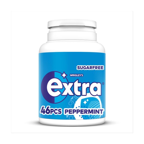 Extra Peppermint Sugarfree Chewing Gum Bottle
