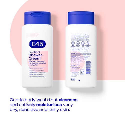 E45 Emollient Shower Cream for Dry & Sensitive Skin