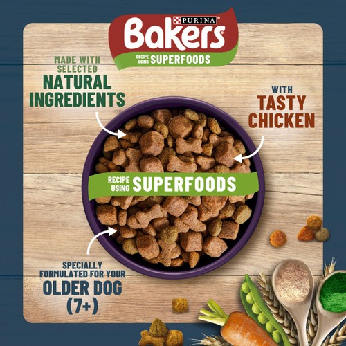 Bakers Senior Chicken with Vegetables Dry Dog Food 