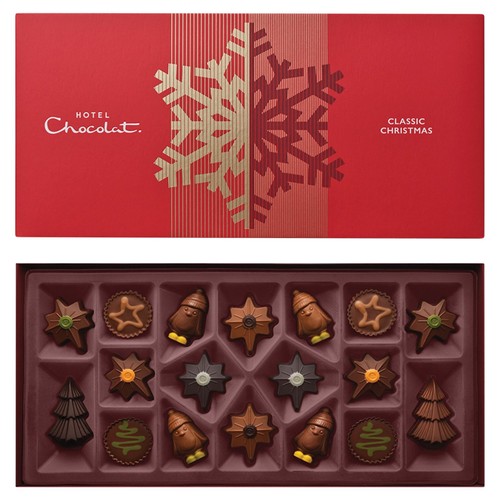 Hotel Chocolat Classic Christmas 18-Piece Boxed Chocolate Selection