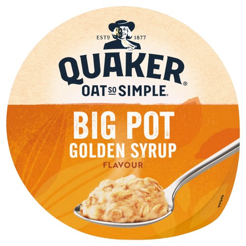 Quaker Oat So Simple Golden Syrup Porridge Cereal Big Pot