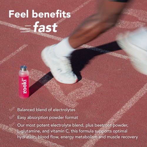 Zooki Electrolytes+ Exercise & Recover, Cherry Flavour