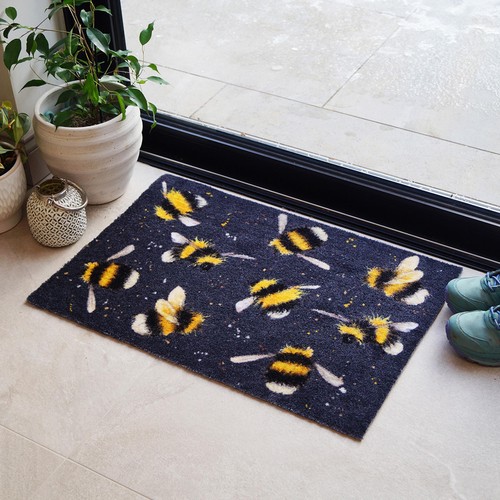 Mighty Mats Bree Merryn Collection Luxury Washable Mat Bees